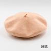Boina de lana artística japonesa de otoño e invierno, gorro de pintor coreano de colores caramelo que combina con todo, gorro de estilo británico retro.