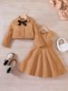 Conjunto de Roupa de Inverno para Meninas, Novo Estiloso e Fashion de 2025, Conjunto de Duas Peças de Inverno para Crianças Maiores, Classe A de Alta Qualidade
