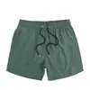 Shorts Casuais Esportivos Europeus e Americanos Cross-Border de Quatro Vias Stretch, Cor Sólida Soltos, Outono 2025, Secagem Rápida, Shorts de Praia para Homens