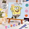 20*20 Desenho Animado Pintura a Óleo Digital DIY Colorir Pintura Decorativa Genshin Flor Pintura a Óleo Pintura a Óleo Digital Infantil Atacado