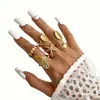 Joyería popular transfronteriza europea y americana, anillo de oro nuevo, diseño minimalista de nicho, sensación de alta gama, anillo de lujo ligero, joyería para mano de mujer, plata