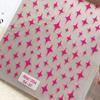 Aha calcomanías para uñas al por mayor red-hot explosiones cuatro estrellas estiércol calcomanías plata blanca estrella estiércol calcomanías decoraciones
