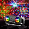 Luz laser de bola mágica dupla popular feita sob medida luz de atmosfera de festa luz LED controlada por som luz de bola mágica colorida luz de palco interna