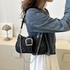 Bolso de Lona Simple y Moderno Personalizado Transfronterizo 2024 Nuevo Bolso de Hombro de Moda Bolso Casual Textivo Cruzado para Mujer