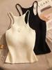 Camisola de Punto Sexy para Mujer Ropa Interior Diseño Sexy Adelgazante Nicho Estilo Corto