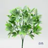 Plástico Pequeño Mango Hoja de Riqueza Planta Verde Artificial Para Flores de Boda Estilo Bosque Decoración de Escena de Salón de Bodas Arte de Jardín de Seda Paisaje