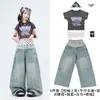 Ropa para niñas de danza jazz, conjuntos de práctica de baile infantiles modernos y geniales, elegantes disfraces de actuación de street dance JAZZ para niños