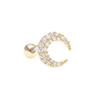 Brincos de moda novos com brincos de zircônia colorida, brincos de zircônia para garota de temperamento, unhas flash para o osso da orelha, atacado