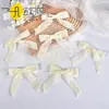 Lazos de Cinta de Terciopelo Hechos a Mano Navideños Transfronterizos, Cintas para Regalo Navideño DIY al por Mayor, Cintas para Decoración de Árbol de Navidad