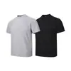 Nueva camiseta informal de manga corta con cuello redondo, tendencia de verano para hombre, una camiseta estampada elegante y versátil de corte ajustado para hombres jóvenes.