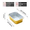 Caja de Almuerzo Desechable Kai Bao de Papel de Aluminio 580ml para Arroz al Horno y Barbacoa, Recipiente de Papel de Aluminio, Personalizable, Ecológico y Biodegradable