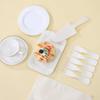 Envío Gratis Desechable Engrosado Set de Vajilla para Pastel de Cumpleaños Cuatro Piezas Horneado Postre Plástico Cubiertos y Plato para Pastel Cera