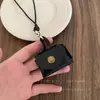 Prato de cor de primavera ~ Bolsa de couro com cor de dopamina, bolsa para moedas, colar, pescoço longo feminino, mini acessórios de armazenamento