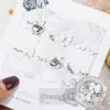 Paquete de material para manicura 2024 primavera y verano nuevo estilo mono mismo estilo hacha Corazón Torcido Cristal K9 diamante flash manicura al por mayor