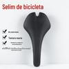 Almofada de assento de bicicleta alta elástica confortável selim de assento couro microfibra selim de bicicleta de montanha bicicleta de estrada acessórios de equipamento de ciclismo