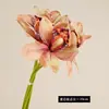 Buquê de 6 hastes de orquídeas artificiais para arranjo de cena, exibição decorativa, arte floral, paisagismo de orquídeas de alta qualidade, flores artificiais