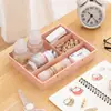 Caja de Almacenamiento de Escritorio para Clasificar y Organizar Joyería, Cajón de Plástico Apilable con Compartimentos y Almacenamiento Integrado para Papelería y Cosméticos
