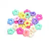 Acrílico Color Primavera Lazo Agujero Grande Corazón de Melocotón Garra de Gato Cuentas Sueltas Niños Pulsera DIY Cadena de Teléfono Móvil Accesorios de Joyería