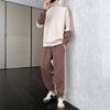 Moletom com Gola Redonda da Marca da Moda Masculino Outono Estilo Hong Kong Lazer Esportivo Roupa Ruffian Bonito Adolescentes Conjunto de Roupas Masculinas Solto