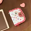 Bolsa para identificación estilo ins coreano, tarjetero portátil lindo para viajes, organizador de documentos personales, monedero multifuncional