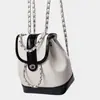 Mochila de Cadena para Estudiantes Versátil para Mujeres Ins Diseño Coreano de Nicho Mochila Estilo Chanel con Solapa Bolso de Lujo