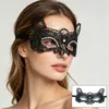 Máscara de baile de Venecia con encaje negro de diamantes, forma tridimensional, máscara de fiesta sexy de media cara, Halloween