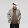 Chaqueta de Algodón Estilo Pareja Otoño e Invierno Nuevo Abrigo de Algodón con Cuello Alto Unisex Color Sólido Marca Trendy Chaqueta Acolchada Cálida para Hombre