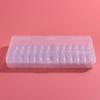 Caja de almacenamiento cuboid para manicura, caja para piezas de uñas, cuboid transparente sin costuras, piezas de pre-venta, materiales de embalaje para joyería