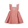 Conjunto de Encaje para Niñas Wulibu 2026 Nuevo Estilo Primavera y Otoño Camisa Sudadera de Dibujos Animados para Niños Falda de Tirantes Moderna Moda