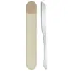 Espátula de acero inoxidable para base, raspador de base en forma de corazón, raspador de corrector, raspador de base líquida, palillo mezclador de color de acero inoxidable para mezclar colores de maquillaje
