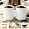 Lixeira de luxo e alta qualidade para uso doméstico, grande capacidade, adequada para sala de estar, cozinha, quarto, banheiro, recipiente de armazenamento plástico multifuncional