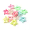 Plástico Color Plateado AB Hueco Estrella Grande de Cinco Puntas Bolígrafo Gugu Estrella Agujero Recto Para Cuentas DIY Cadena de Teléfono Colgante Accesorios Venta al por Mayor