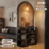 Divisor de Pantalla Tejido de Ratán Madera Maciza Usado Sala de Estar Entrada Directamente Frente a la Puerta Pantalla Base Pasillo Dormitorio Nuevo Estante de Almacenamiento de Arte