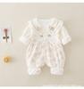 Ropa de Bebé Manga Larga Princesa Bebé Niña Súper Linda Foto Luna Llena Mameluco Estilo Extranjero Famoso en Internet Primavera y Otoño Ropa para Gatear