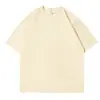 Camiseta de Verano para Fitness Musculosa Pesada Negra Pura Casual de Manga Corta para Hombre Cuello Redondo Americano Manga Media