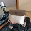 Bloqueio de Cor Retro 2026 Nova Moda de Verão Grande Capacidade Simples Casual Alça Larga de Ombro Ombro Único Transversal Pequena Bolsa Quadrada