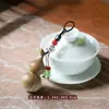 Sándalo Rojo Colgante de Calabaza Pequeña Llavero de Coche Colgante de Cadena para Bolso para Hombres y Mujeres Colgante de Cuerda Juego Cultural Piezas de Mano Venta al por Mayor