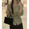 Tamanho Atualizado Chic Coreano Temperamento Francês Camisa com Tiras Cruzadas em Camadas Top Feminino Outono 26312
