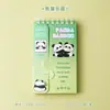 Caderno de vocabulário portátil de panda, estilo cartoon, compacto e discreto, pequeno caderno espiral, caderno de bolso, presente de recompensa para volta às aulas