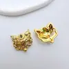 Pingente de Raposa Banhado a Ouro Zircônia Conserva Cor Pingente de Raposa Fada Máscara de Raposa Acessórios de Pulseira Acessórios para Montagem de Bijuterias Material para Miçangas