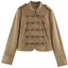Ropa de Mujer al por Mayor Transfronteriza 2026 AliExpress Más Vendido Moda Francesa Casual de Moda Chaqueta Abrigo con Efecto Nudo de Cuerda