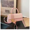 2026 Simples Patchwork Grande Capacidade Atmosférico Nova Cor Contraste Estilo Coreano Exquisito Ombro Único Transversal Portátil Pequeno Quadrado Bolsa Feminina