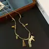 Collar Colgante Único de Poni Literario Ajustable para Mujer, Dulce Diseño de Nicho, Elegante Retro, Cadena de Clavícula Versátil