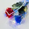 Empaque de Ramo de Flores Artificiales Rosas con Luces Flores Hechas a Mano Día de la Mujer Regalo de Cumpleaños Decoración Transfronteriza Artificial al por Mayor