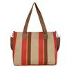 Bolsa Grande Feminina 2023 Nova Moda Bolsa de Lona Listrada Commuter Tote Bag Trendy Shoulder Crossbody Mummy Bag