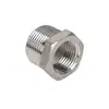Adaptador Redutor de Aço Inoxidável 304 com Rosca Macho e Fêmea, Adaptador para Conexão de Tubos, Acessórios de Hidráulica