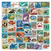 Colección Pegatinas transparentes de PET multiestilo, un juego completo de lindas pegatinas decorativas retro artísticas de dibujos animados para DIY, al por mayor