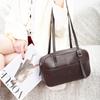 Moda Explosiva Couro Genuíno Ombro Transversal Feminina Bolsa Camada Superior Natural Queda Couro de Vaca Vintage Bolsa de Axila Casual Bolsa de Boliche