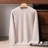 Suéter de Cachemira Grueso con Mangas Raglán para Hombre, 100% Cachemira Pura, Patrón Retorcido, Suéter de Punto de Cuello Redondo, Lujoso y Cálido