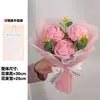 Buquê de Flores de Rosa Tricotadas para o Dia das Mães, Feito à Mão com Lã, Produto Acabado, Presente para Funcionários na Temporada de Dia das Mães e Formaturas